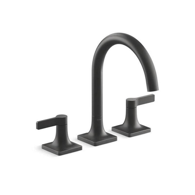 Kohler - Venza Deck-mount bath faucet trim - Matte Black