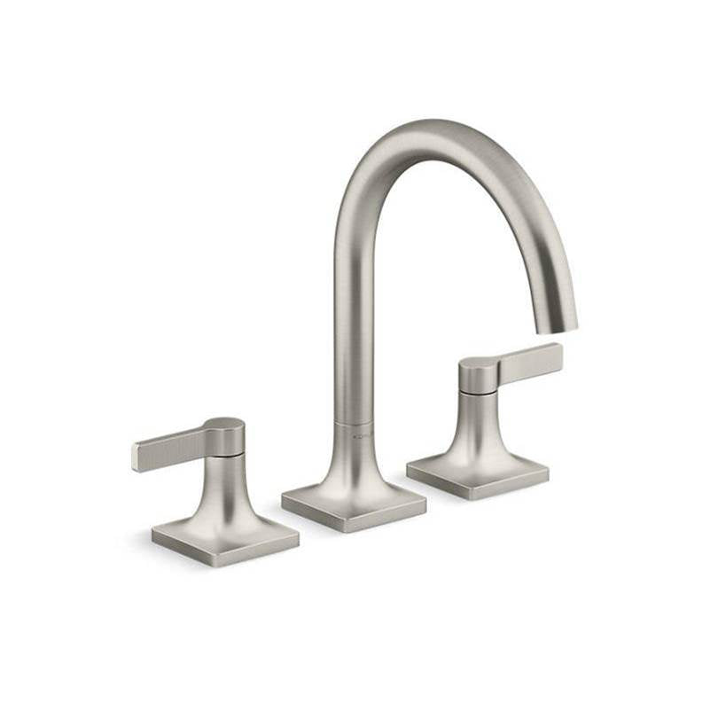 Kohler - Venza Deck-mount bath faucet trim - Vibrant Brushed Nickel