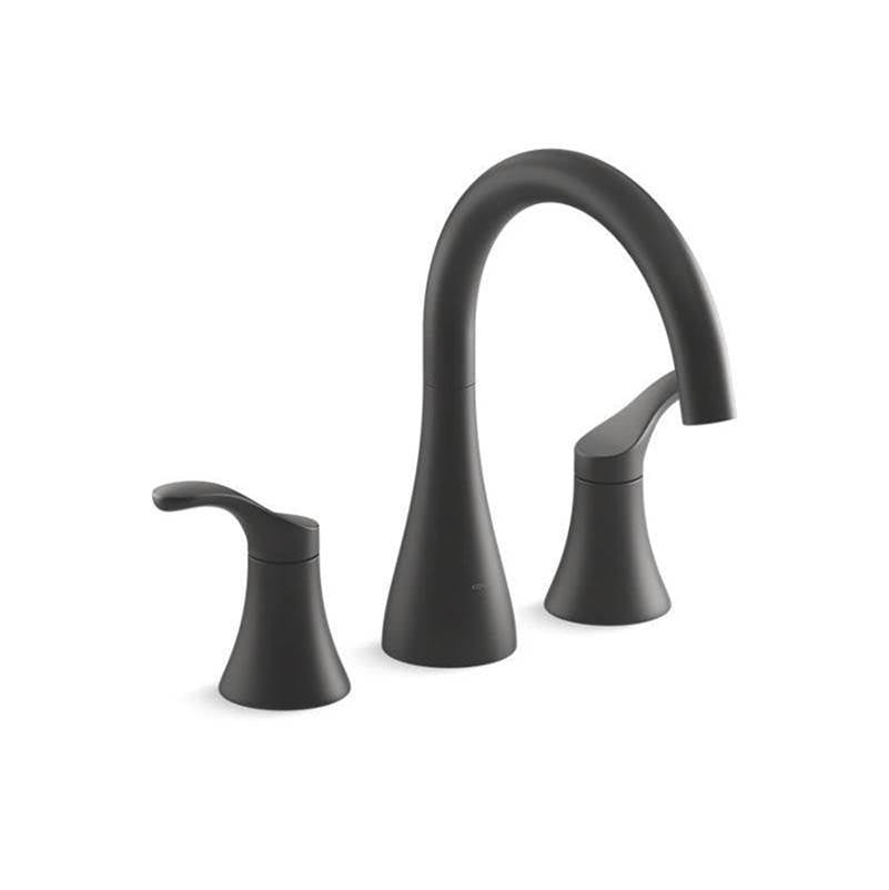 Kohler - Simplice Deck-mount bath faucet trim - Matte Black