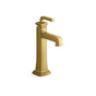 Kohler - Riff Tall single-handle bathroom sink faucet, 1.0 gpm - Vibrant Brushed Moderne Brass