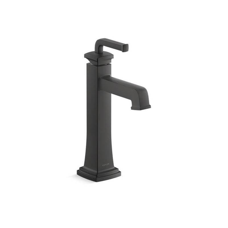 Kohler - Riff Tall single-handle bathroom sink faucet, 1.0 gpm - Matte Black