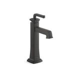 Kohler - Riff Tall single-handle bathroom sink faucet, 1.0 gpm - Matte Black