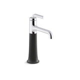 Kohler - ToneE Tall single-handle bathroom sink faucet, 1.0 gpm - Polished Chrome With Matte Black