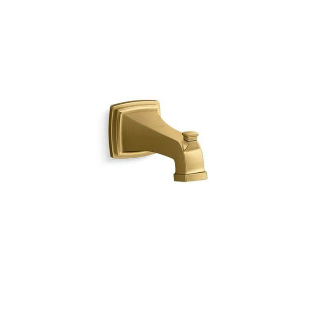 Kohler - Riff Wall-mount bath spout with diverter - Vibrant Brushed Moderne Brass