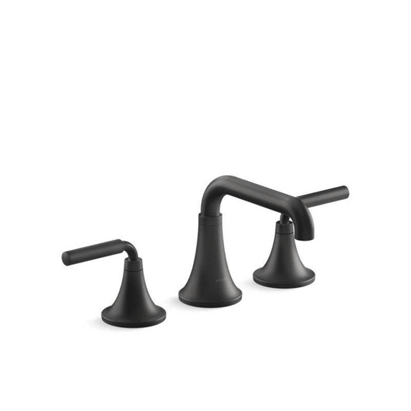 Kohler - ToneE Widespread bathroom sink faucet, 0.5 gpm - Matte Black