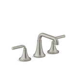 Kohler - ToneE Widespread bathroom sink faucet, 0.5 gpm - Vibrant Brushed Nickel