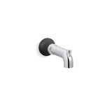 Kohler - ToneE Wall-mount bath spout with diverter - Polished Chrome With Matte Black