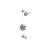 Kohler - Bellera Rite-Temp bath and shower trim kit, 1.75 gpm - Vibrant Brushed Nickel