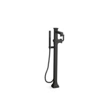 Kohler - Riff Floor-mount bath filler trim with handshower - Matte Black