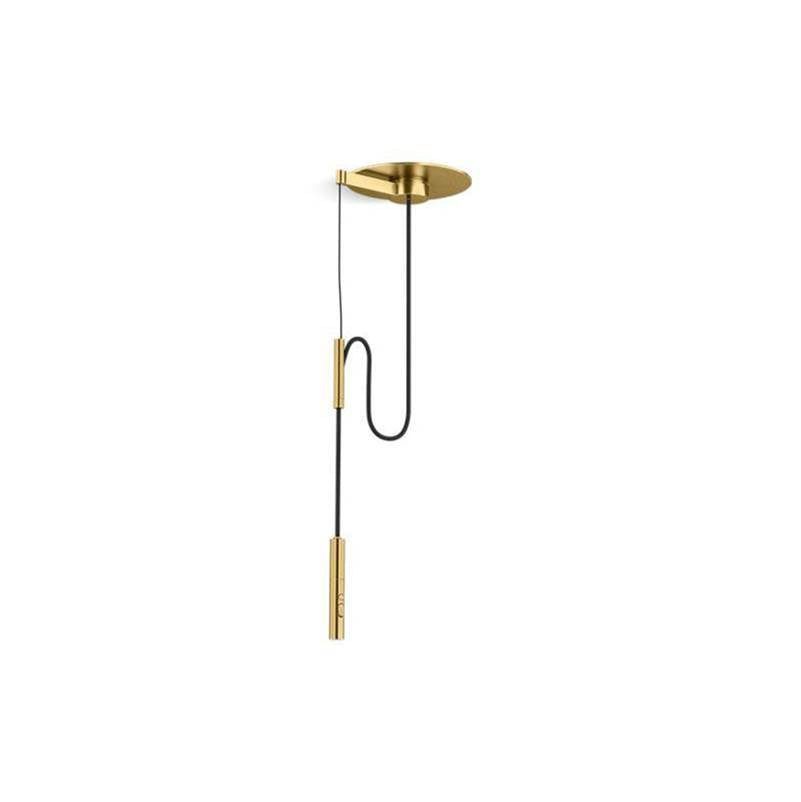 Kohler - Purist Suspend Ceiling-mount kitchen sink faucet - Vibrant Brushed Moderne Brass
