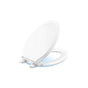 Kohler - Rutledge Nightlight ReadyLatch Quiet-CloseE elongated toilet seat - White
