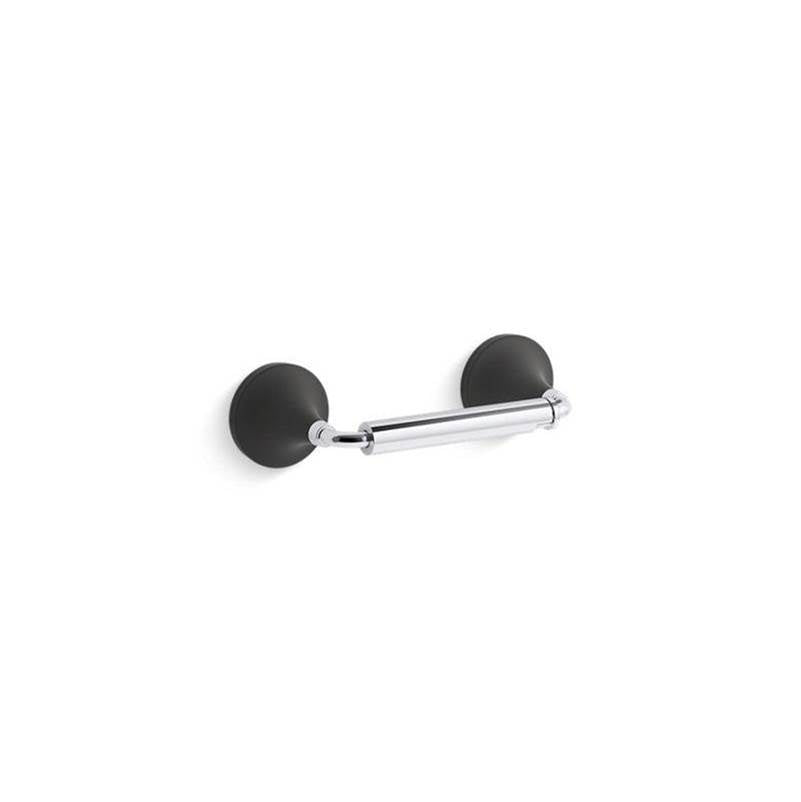 Kohler - ToneE Pivoting toilet paper holder - Polished Chrome With Matte Black