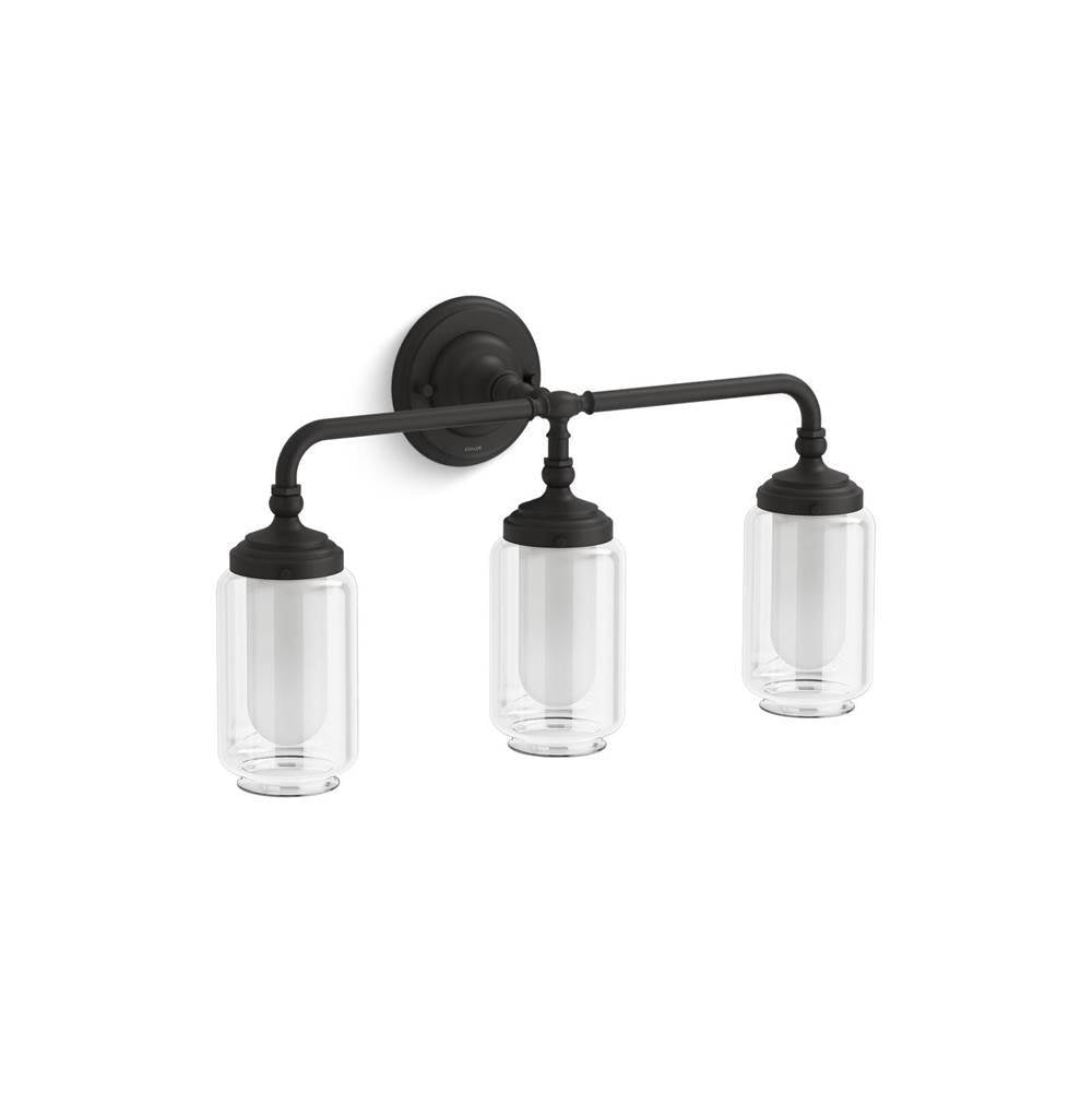 Kohler - Artifacts Three-light sconce - Matte Black