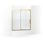Kohler - Rely 62-1/2'' H sliding bath door with 3/8''-thick glass - Vibrant Brushed Moderne Brass