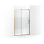 Kohler - Rely 77'' H sliding shower door with 3/8''-thick glass - Vibrant Brushed Moderne Brass