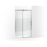 Kohler - Rely 77'' H sliding shower door with 3/8''-thick glass - Bright Polished Silver