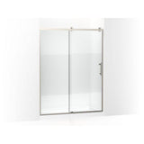 Kohler - Rely 77'' H sliding shower door with 3/8''-thick glass - Anodized Brushed Nickel