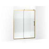 Kohler - Rely 77'' H sliding shower door with 3/8''-thick glass - Vibrant Brushed Moderne Brass