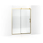 Kohler - Rely 77'' H sliding shower door with 3/8''-thick glass - Vibrant Brushed Moderne Brass