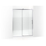 Kohler - Rely 77'' H sliding shower door with 3/8''-thick glass - Bright Polished Silver