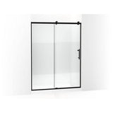 Kohler - Rely 77'' H sliding shower door with 3/8''-thick glass - Matte Black