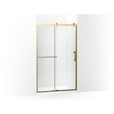 Kohler - Rely 77'' H sliding shower door with 3/8''-thick glass - Vibrant Brushed Moderne Brass