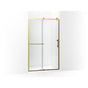 Kohler - Rely 77'' H sliding shower door with 3/8''-thick glass - Vibrant Brushed Moderne Brass