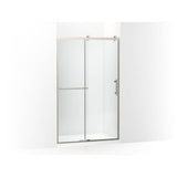 Kohler - Rely 77'' H sliding shower door with 3/8''-thick glass - Anodized Brushed Nickel