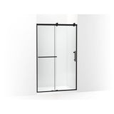 Kohler - Rely 77'' H sliding shower door with 3/8''-thick glass - Matte Black