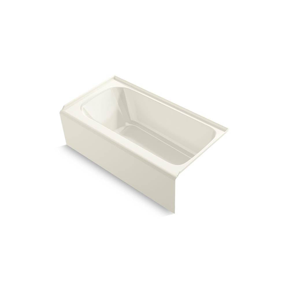 Kohler - AvecE 60'' x 32'' alcove bath, right drain - Biscuit