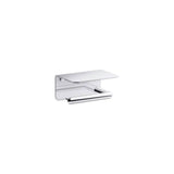Kohler - KuminE Covered horizontal toilet paper holder - Polished Chrome