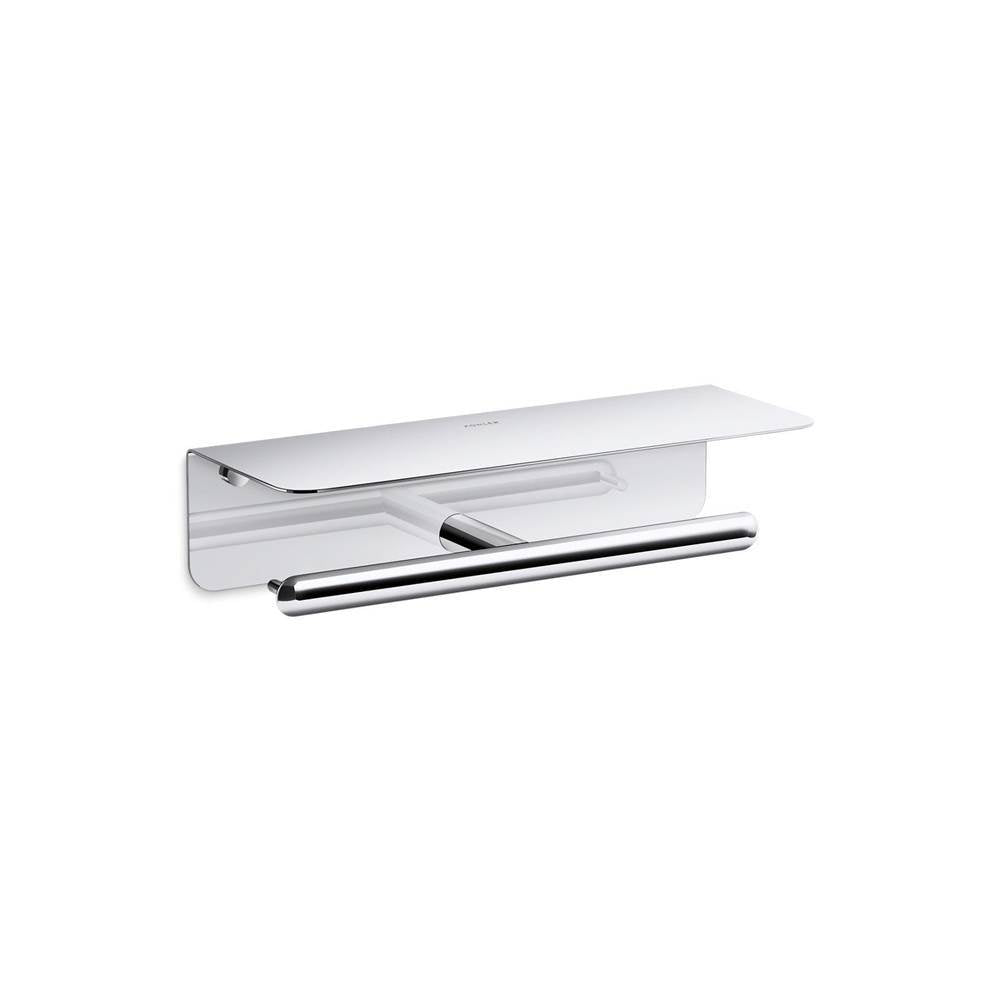 Kohler - KuminE Covered double toilet paper holder - Polished Chrome