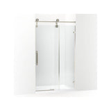 Kohler - ArtifactsE 80-7/8'' H sliding shower door with 3/8''-thick glass - Vibrant Polished Nickel