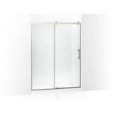 Kohler - Rely 77'' H sliding shower door with 3/8''-thick glass - Anodized Brushed Nickel