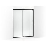 Kohler - Rely 77'' H sliding shower door with 3/8''-thick glass - Matte Black