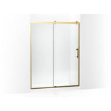Kohler - Rely 77'' H sliding shower door with 3/8''-thick glass - Vibrant Brushed Moderne Brass