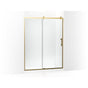 Kohler - Rely 77'' H sliding shower door with 3/8''-thick glass - Vibrant Brushed Moderne Brass