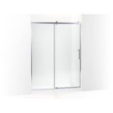 Kohler - Rely 77'' H sliding shower door with 3/8''-thick glass - Bright Polished Silver