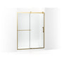 Kohler - Rely 77'' H sliding shower door with 3/8''-thick glass - Vibrant Brushed Moderne Brass
