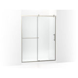 Kohler - Rely 77'' H sliding shower door with 3/8''-thick glass - Anodized Brushed Nickel