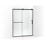 Kohler - Rely 77'' H sliding shower door with 3/8''-thick glass - Matte Black