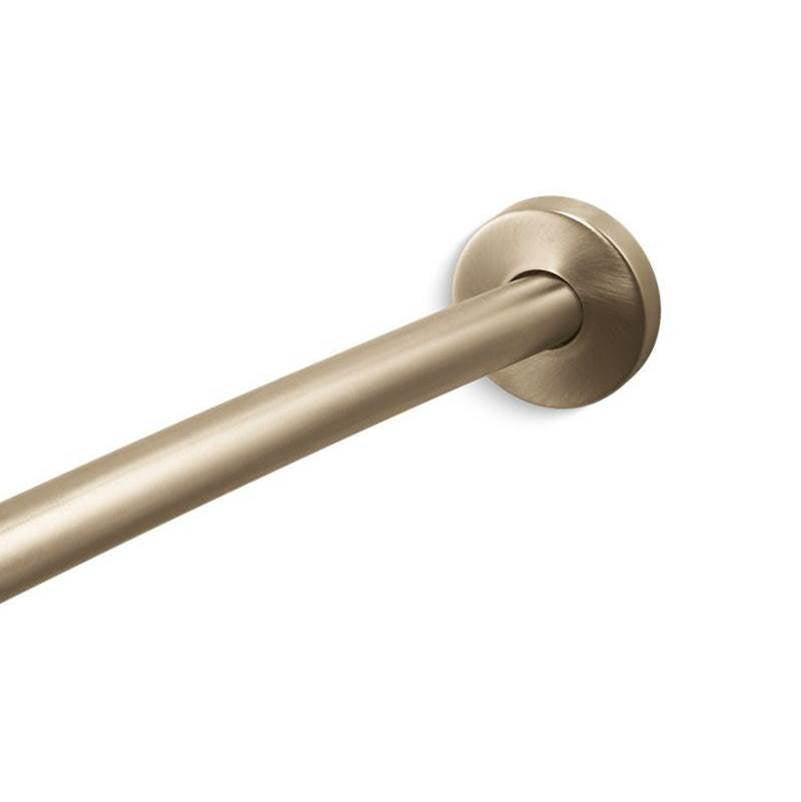 Kohler - Expanse Contemporary design curved shower rod - Vibrant Brushed Bronze
