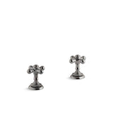 Kohler - Artifacts Deck-mount bath faucet handle trim with Cross design - Vibrant Titanium