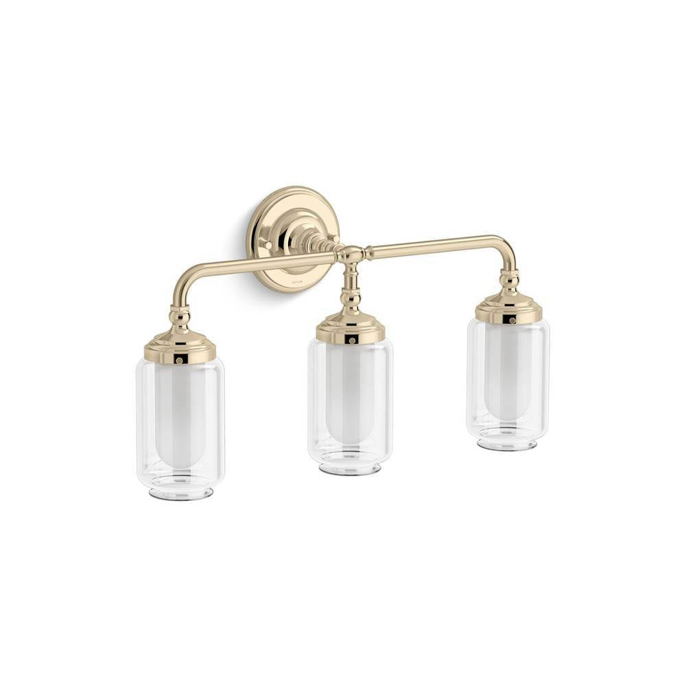 Kohler - Artifacts Three-light sconce - French Gold