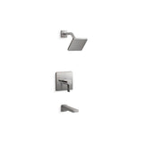 Kohler - Parallel Rite-Temp bath and shower trim kit, 1.75 gpm - Vibrant Titanium