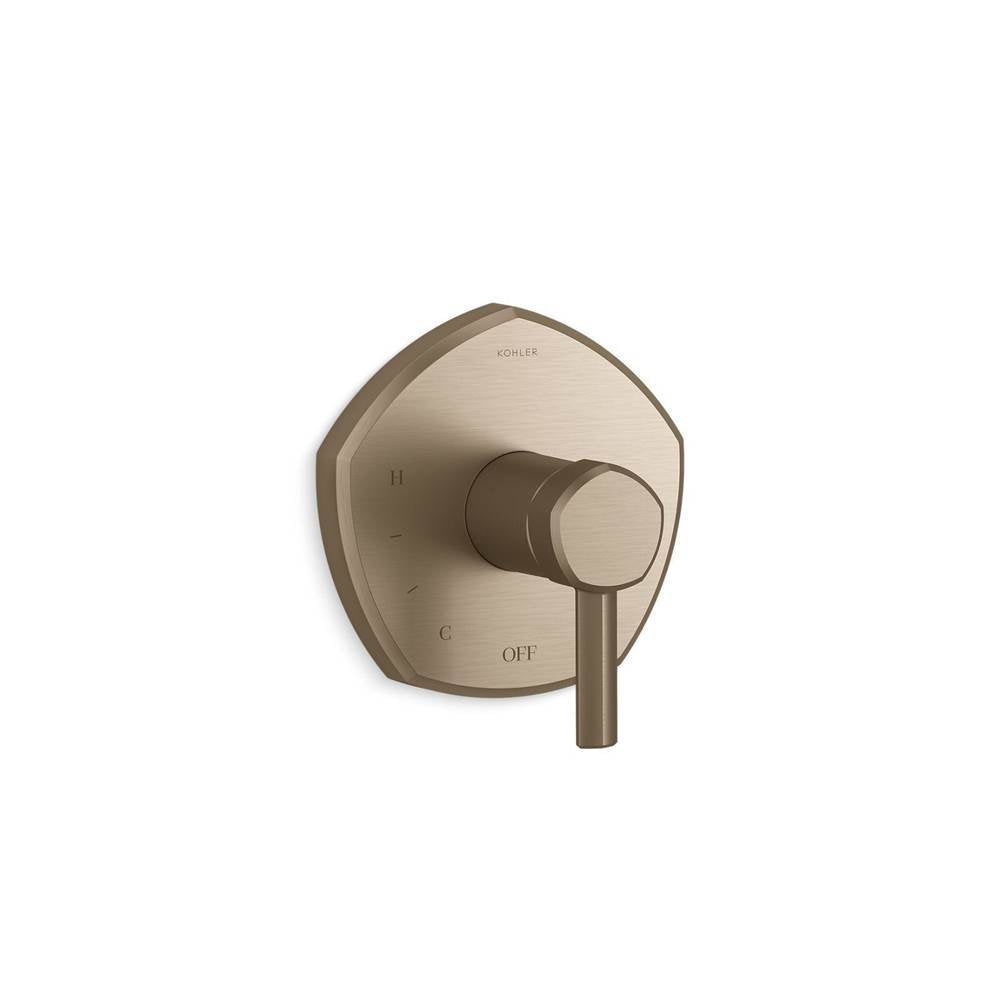 Kohler - Occasion Rite-Temp valve trim with lever handle - Vibrant Brushed Bronze