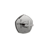 Kohler - Occasion Rite-Temp valve trim with cross handle - Vibrant Titanium
