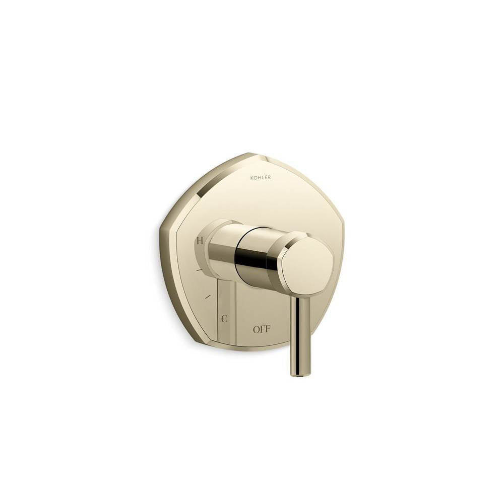 Kohler - Occasion Rite-Temp valve trim with lever handle - Vibrant French Gold