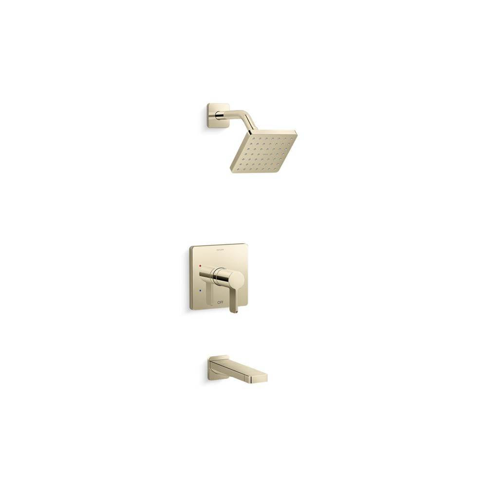 Kohler - Parallel Rite-Temp bath and shower trim kit, 2.5 gpm - Vibrant French Gold
