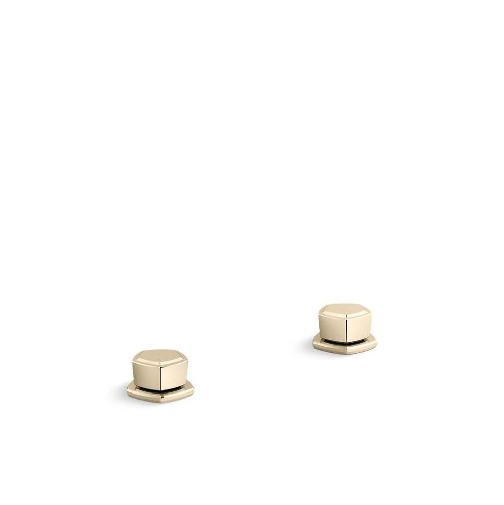 Kohler - Occasion Knob bathroom sink faucet handles - Vibrant French Gold
